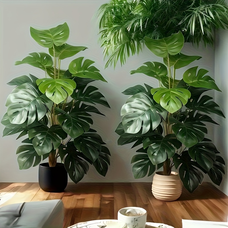 Artificial Monstera Palm Tree  - Monstera Adansonii review and price