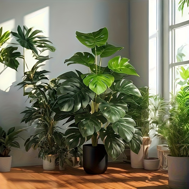 Artificial Monstera Palm Tree  - Monstera Adansonii review and price